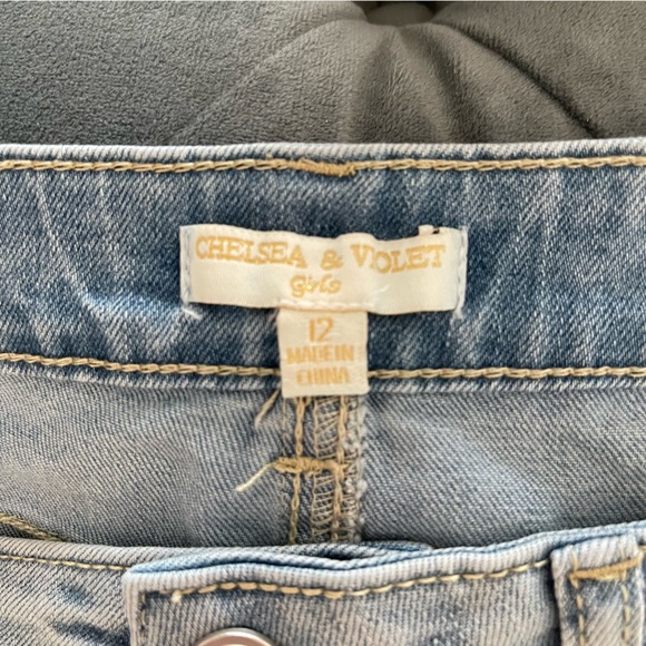 Chelsea & Violet - Frayed Denim Skirt - Size 12 (Girls) - Picture 5 of 5